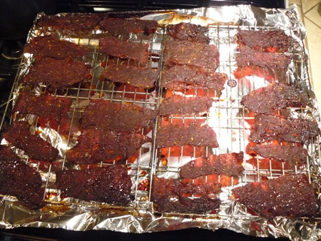 Vietnamese beef jerky done Vietnamese beef jerky done