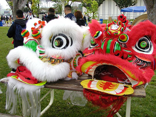 Tet lion dance