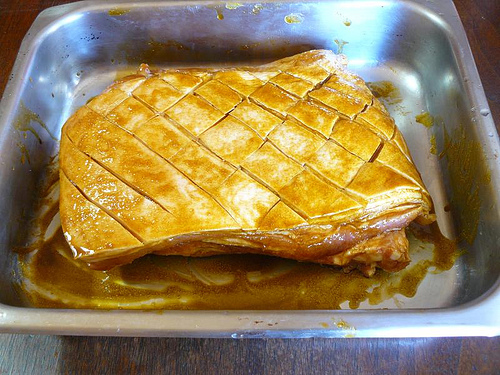 Roasted crisp pork belly recipe