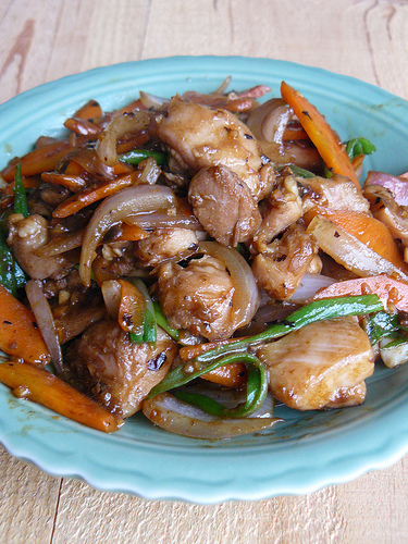 Stir-Fried Chicken with Black Bean Sauce recipe