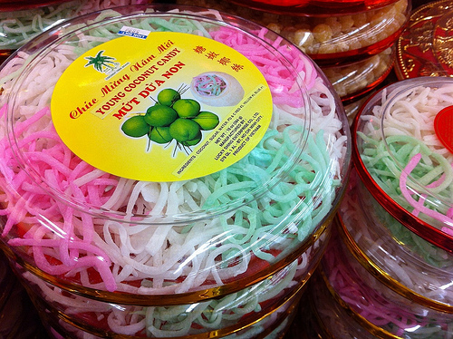 Vietnamese Tet candied coconut