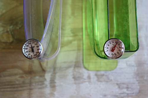 Rice paper water bowls - testing the temp, as scientific as I could get