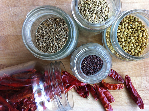 Pickled snow peas spices