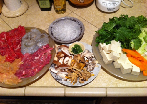 Chinese hot pot raw ingredients Chinese hot pot raw ingredients