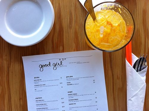 Good Girl Dinette menu.png