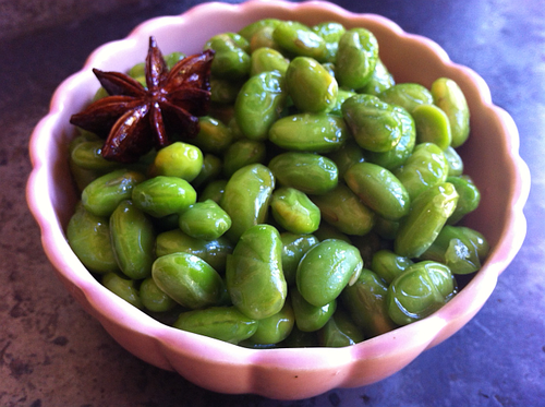 Chilled edamame and star anise Chilled edamame and star anise