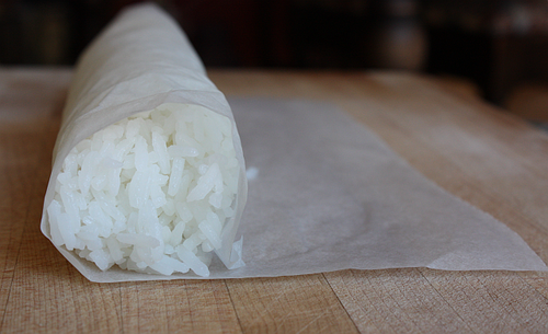 Crisp scallion tofu with rice cakes - log