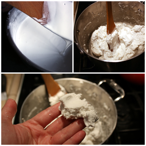 Homemade rice noodle dough