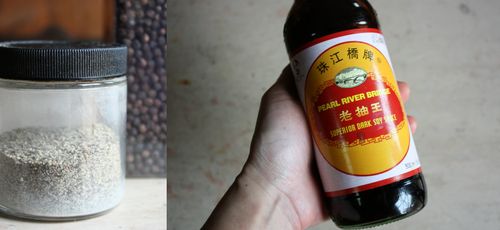Hakka chicken ingredient collage