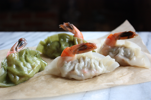 Korean shrimp mandu dumpling done