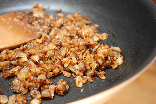 Indian nearly burnt onions