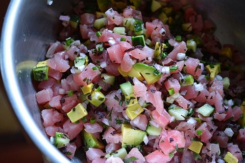 Spicy-tuna-tartare-recipe-process Spicy-tuna-tartare-recipe-process