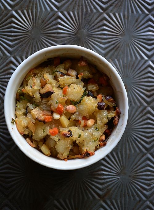 Vegetarian-sticky-rice-dressing-baked Vegetarian-sticky-rice-dressing-baked