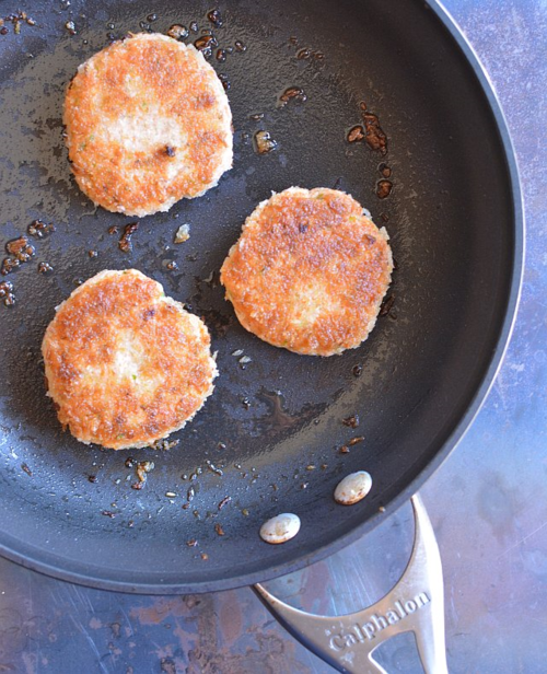 Salmon-tofu-cakes-pan