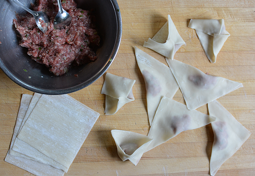 Fried-wonton-folding