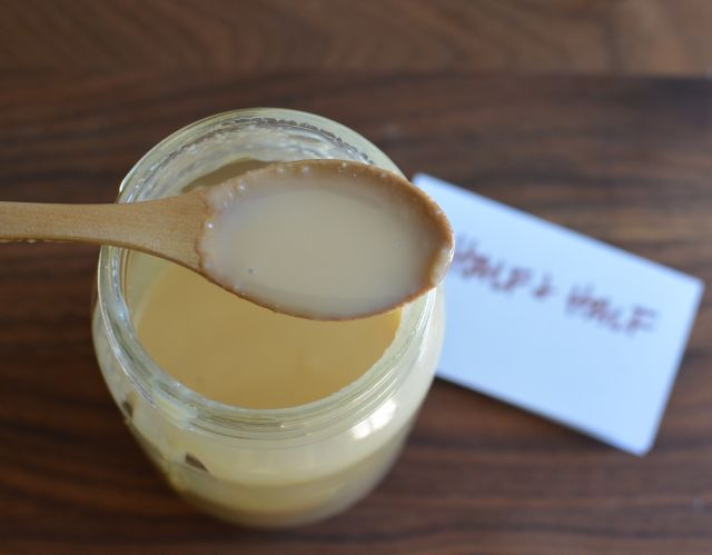 Condesnsed milk half half