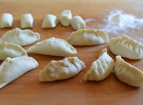 Gluten-free-potstickers-shaped Gluten-free-potstickers-shaped