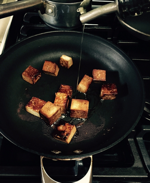 Pan-seared-tofu-oil