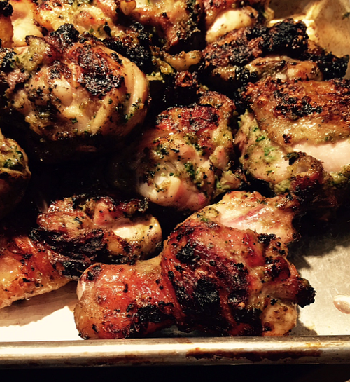 Cilantro-pesto-chicken