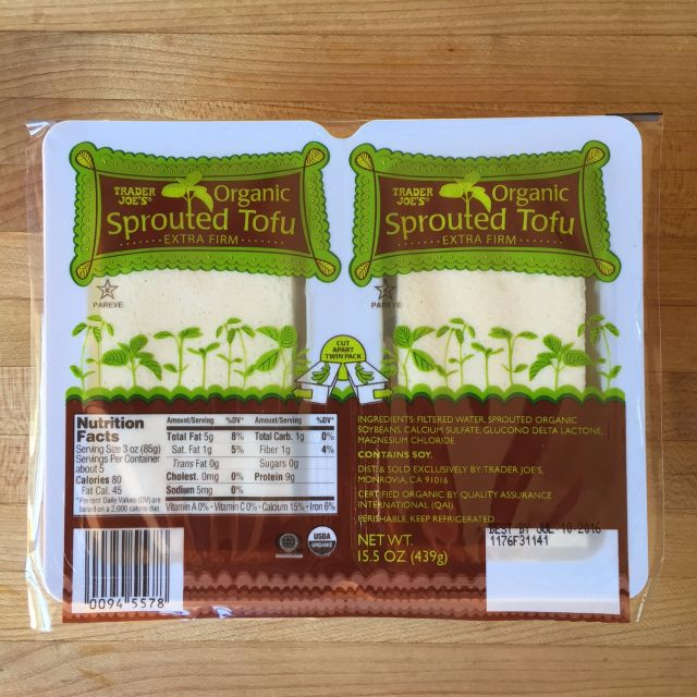 Trader Joes extra firm sprouted tofu Trader Joes extra firm sprouted tofu