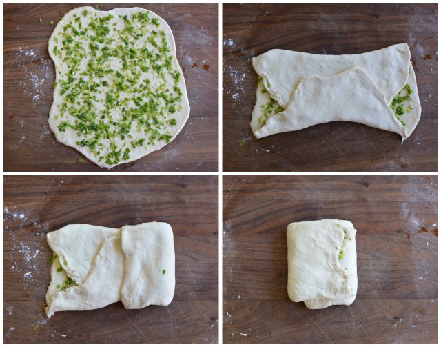 Scallion-bread-process