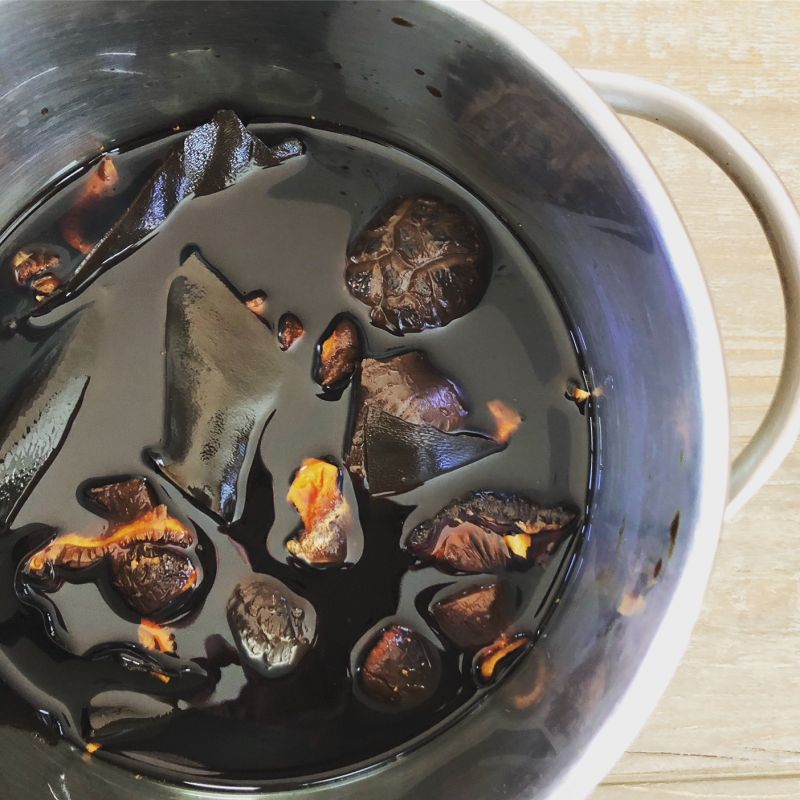 Japanese umami soy concentrate - soaking in progress,
