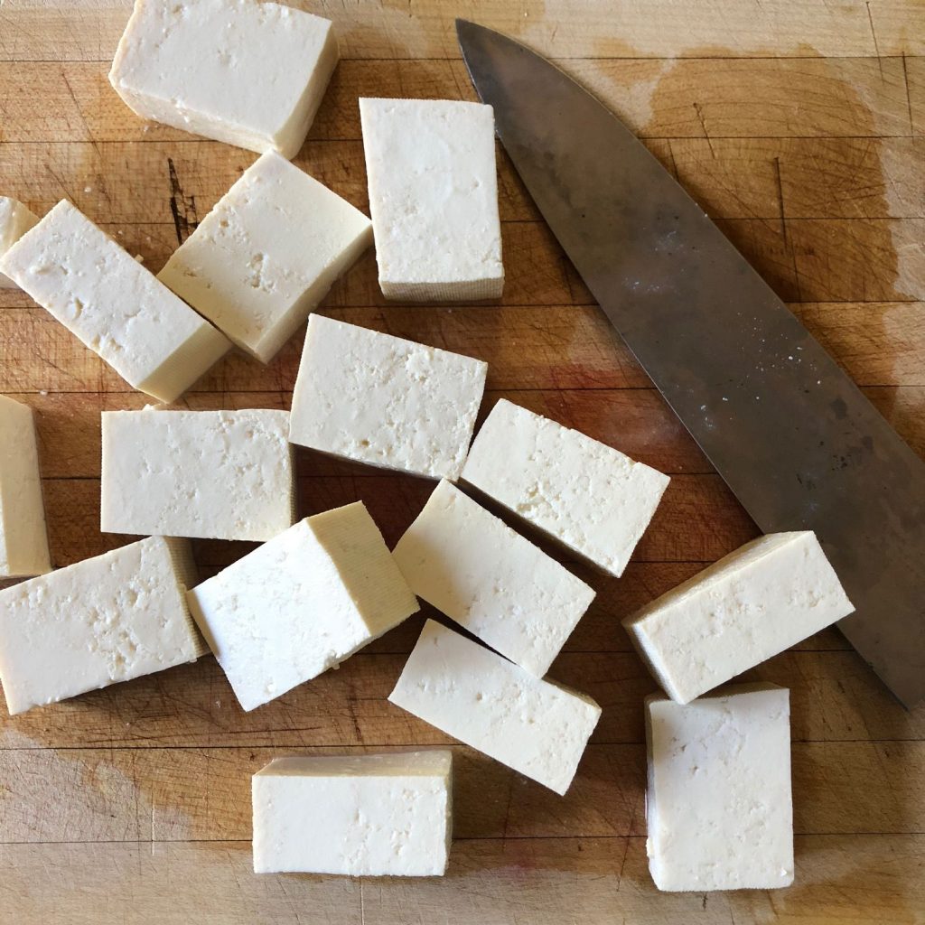 air-fried salt and pepper tofu
