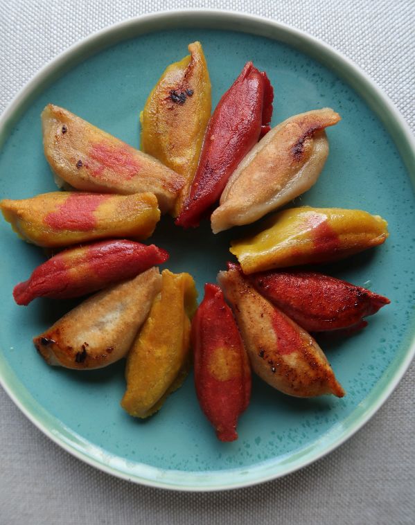 Gluten-free dumplings - pan-fried