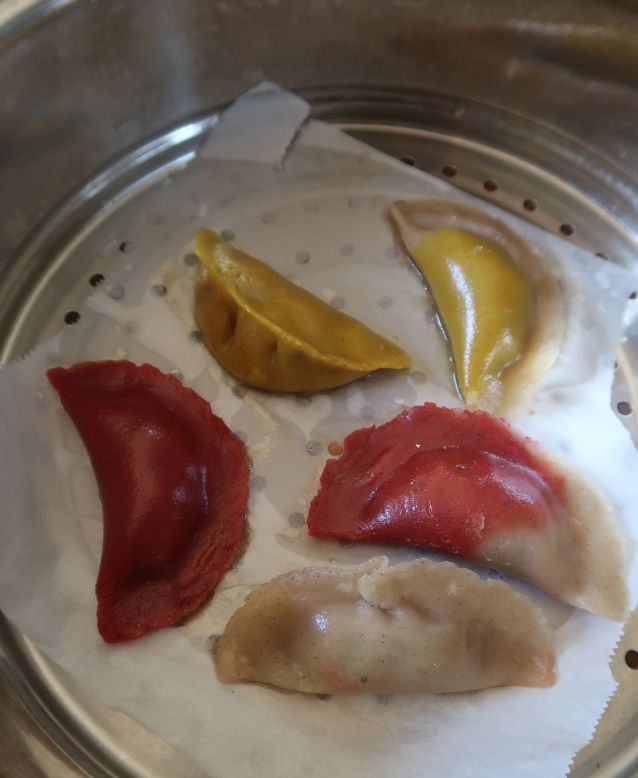 Gluten-free dumplings -- steamed