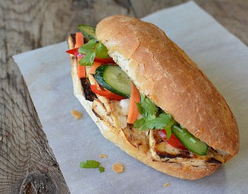 lemongrass tofu banh mi