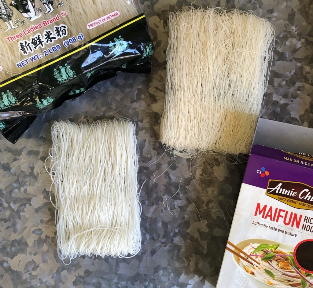 bun rice noodles size issues