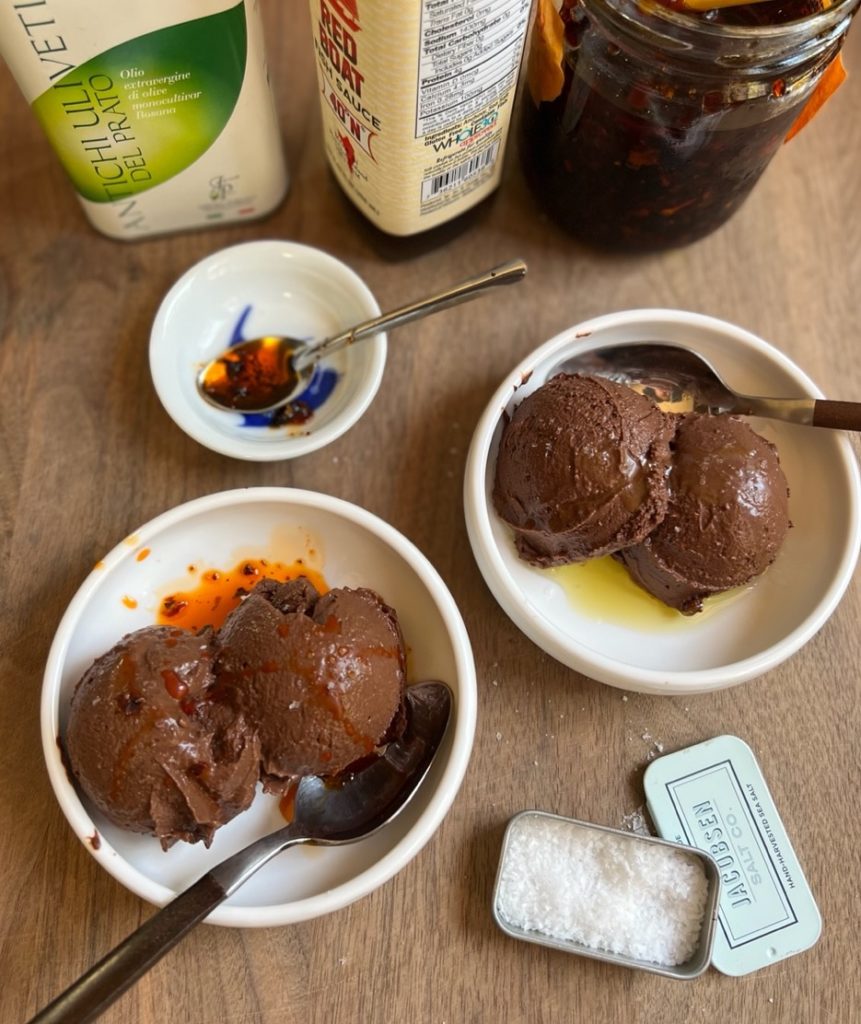 umami chocolate sorbet