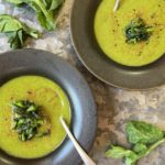 double pea tip soup