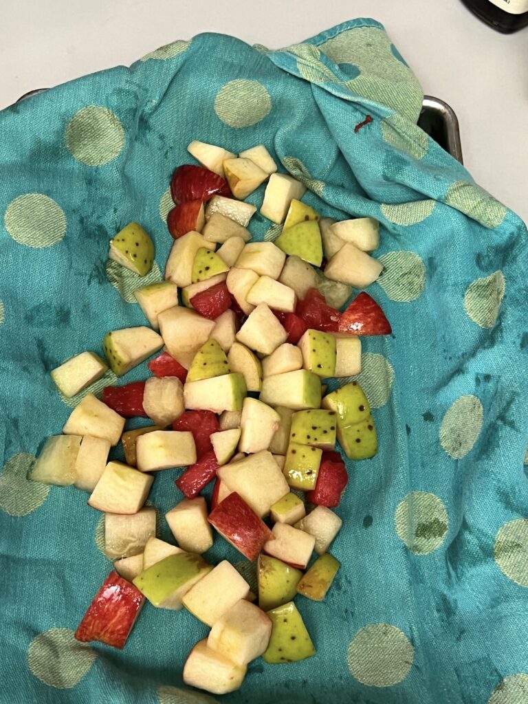 muchim fruit patting dry