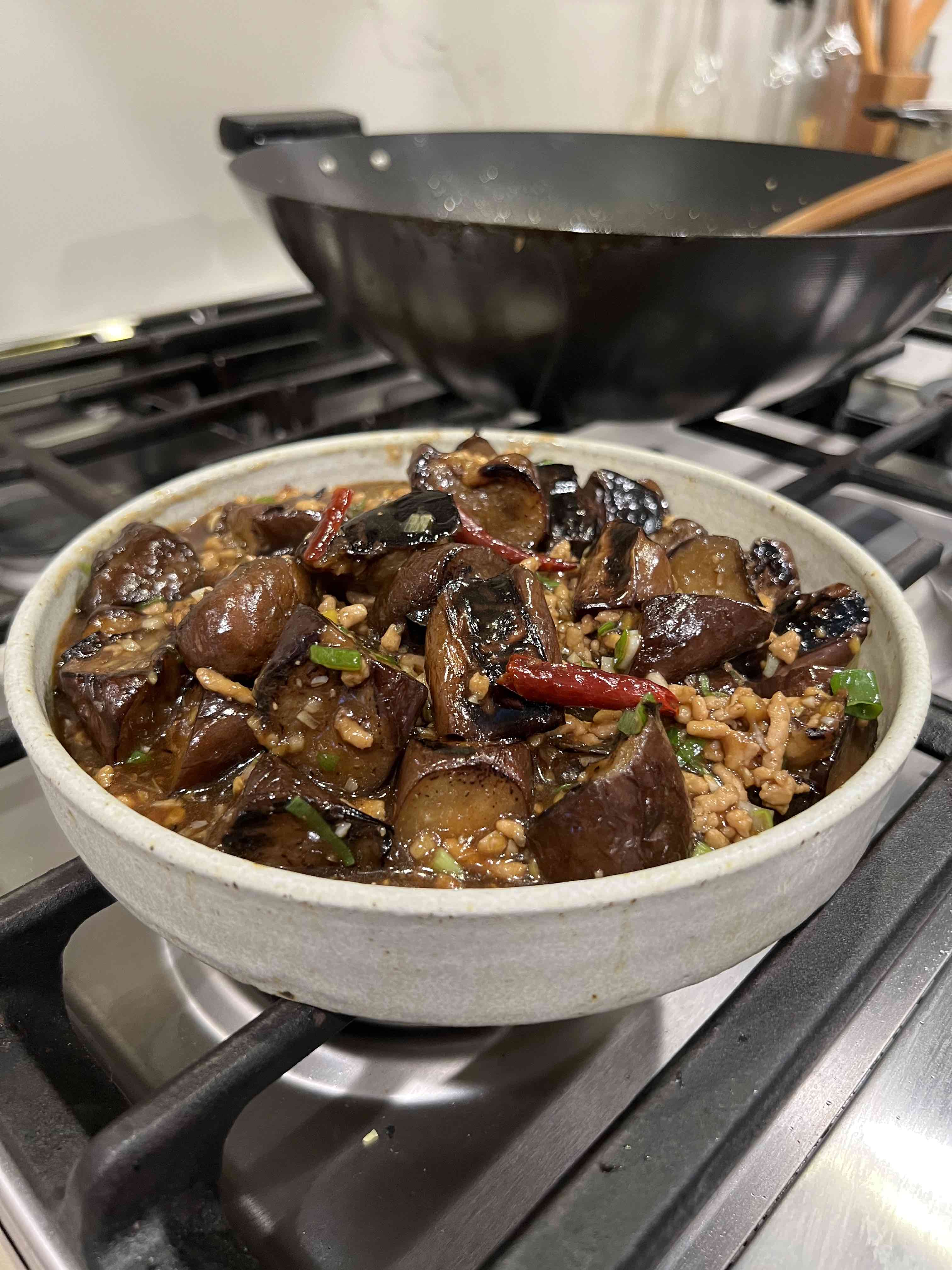 Eggplant with garlic sauce woks of life