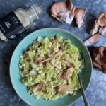 Spiced corn cabbage and oyster mushroom