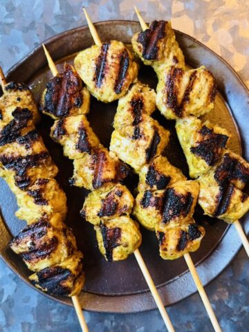 chicken tikka skewers