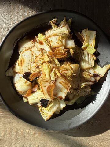 tangy cabbage stir-fry