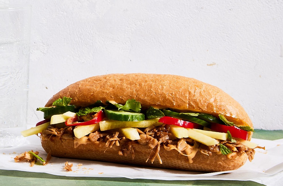vegetarian banh mi from Ever-Green Vietnamese, photography by Aubrie Pick, styling by Karen Shinto