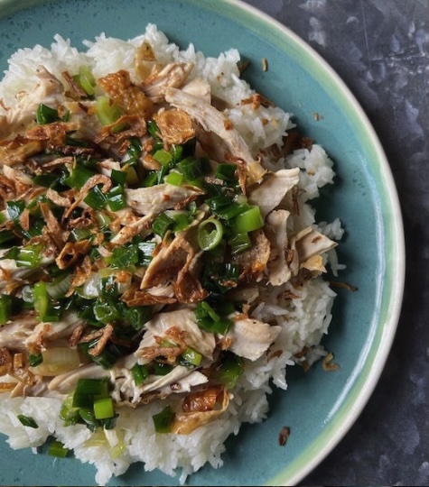 sticky rice roast chicken
