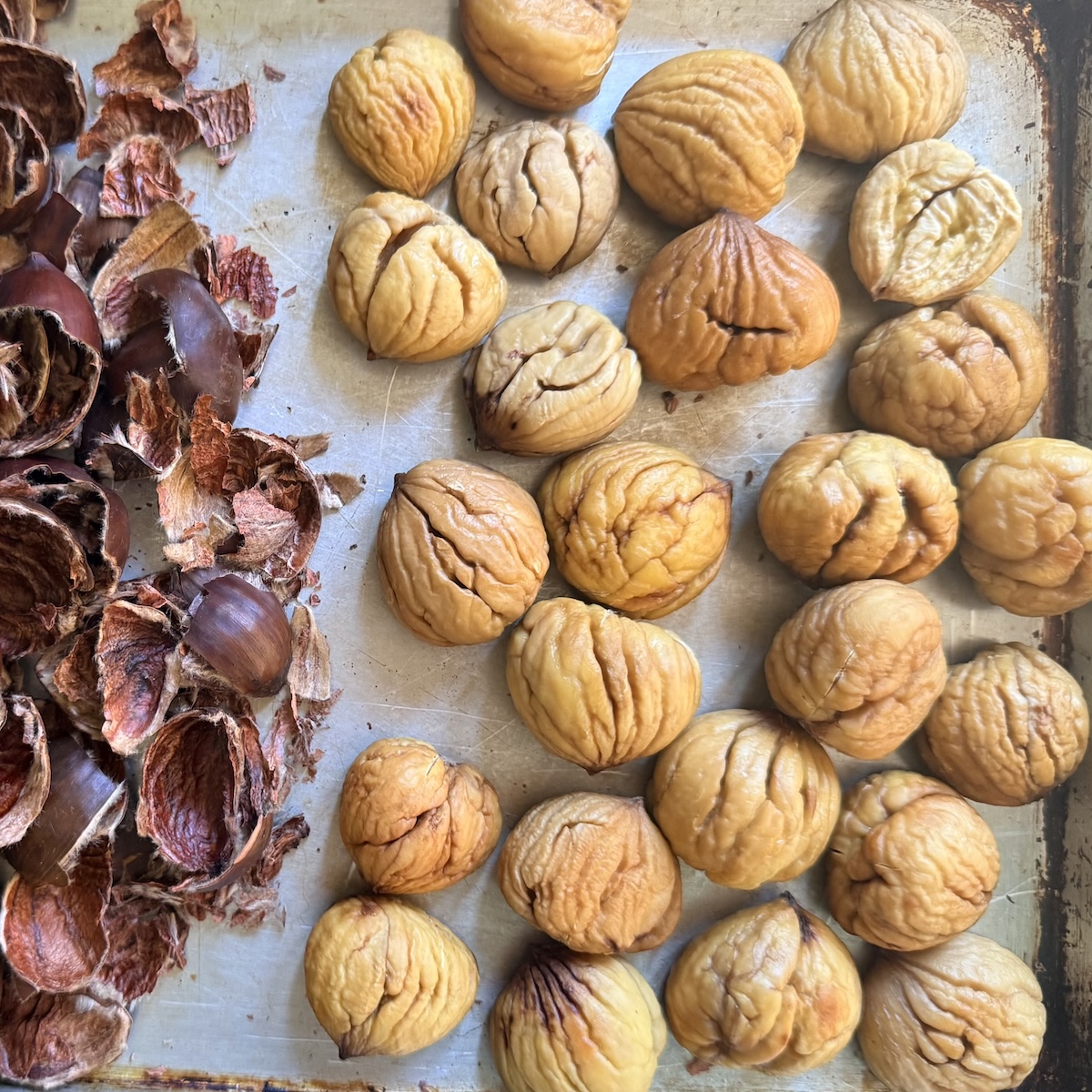 peeled chestnuts